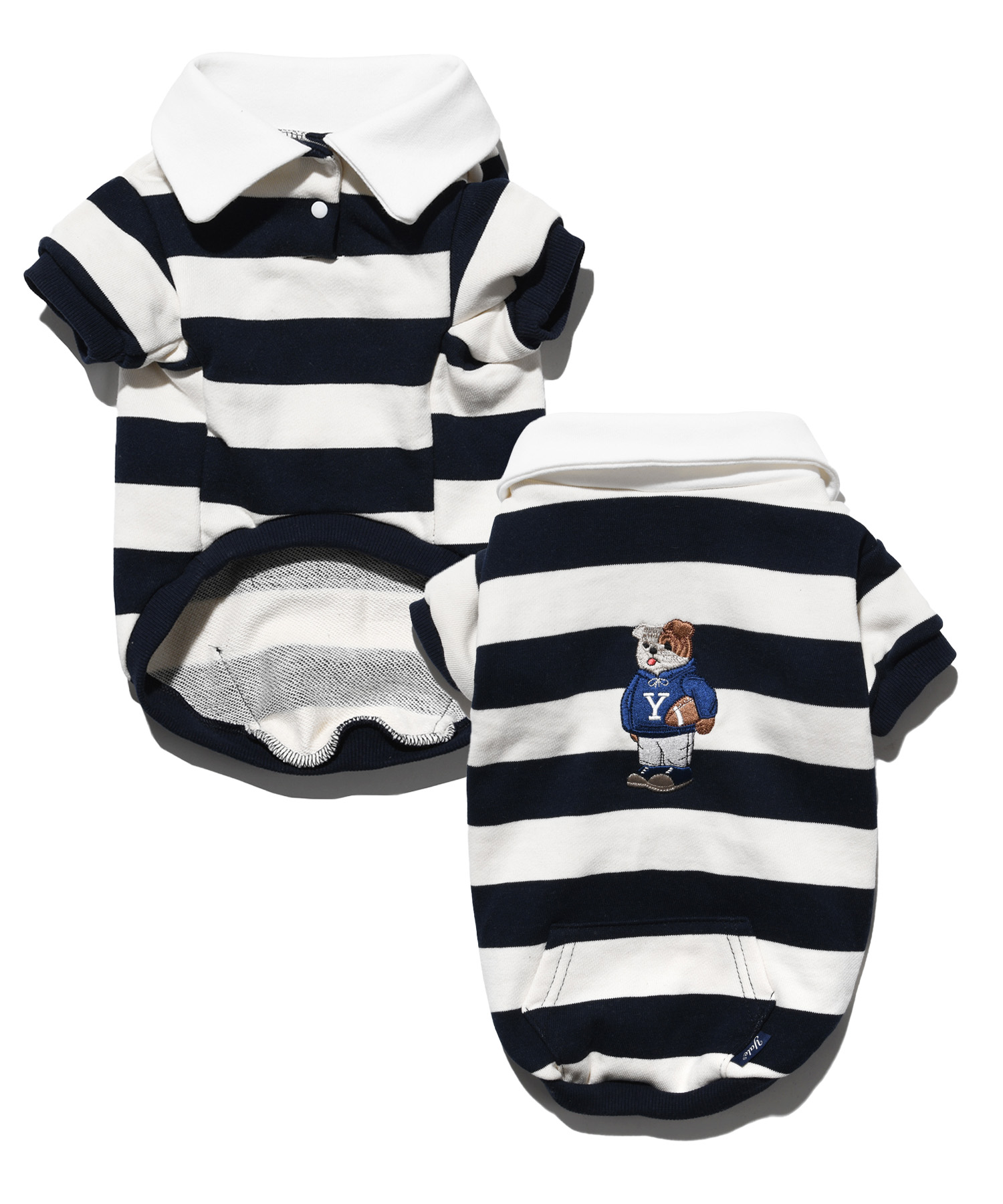 EMBROIDERY UNIVERSITY DAN DOGGY RUGBY SHIRT NAVY