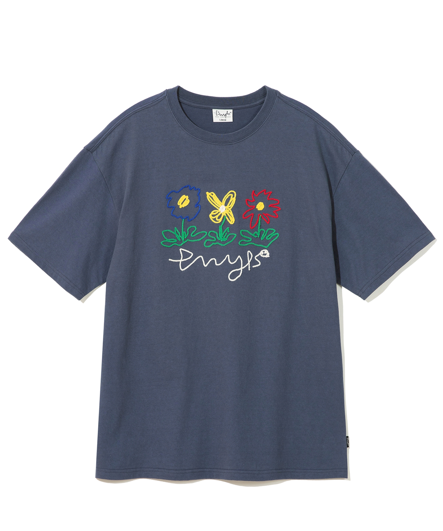 PHYPS® DOODLE FLOWER SS VINTAGE NAVY