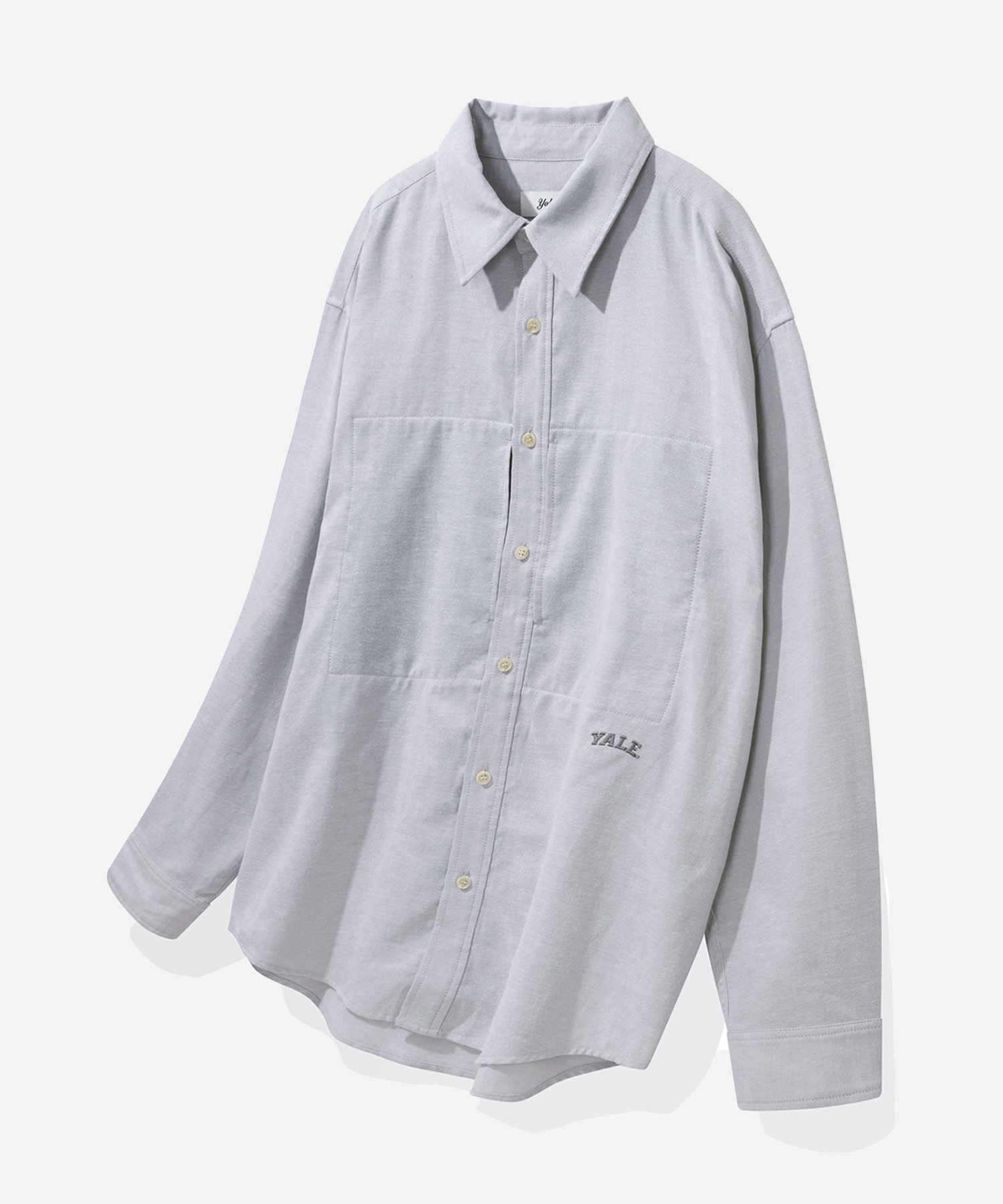 [ONEMILE WEAR] POCKET SMALL ARCH OXFORD SHIRT GREIGE