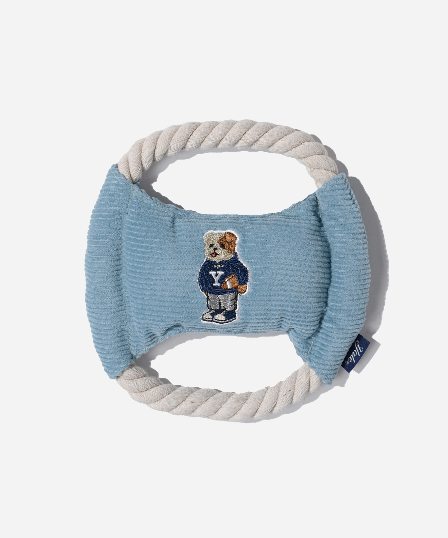 EMBROIDERY DAN TUG TOY BLUE
