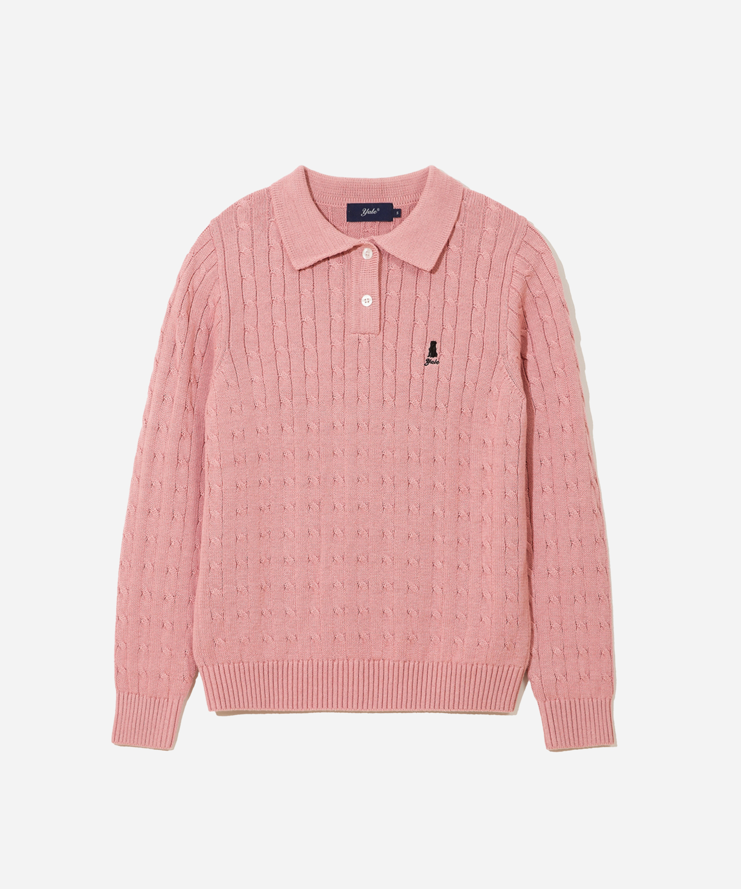 WOMEN HERITAGE DAN CABLE PK KNIT HEATHER PINK
