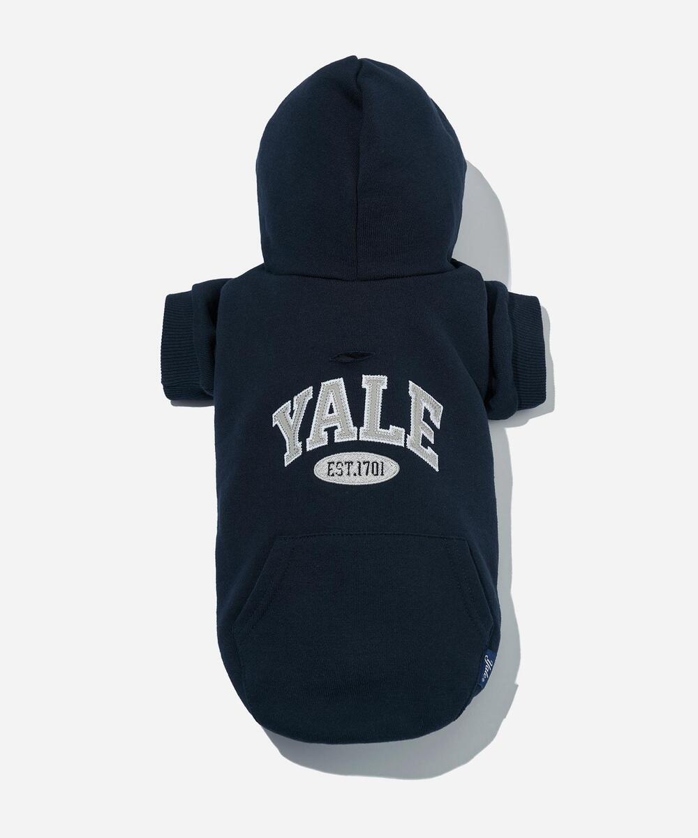 2 TONE ARCH DOGGY HOODIE NAVY